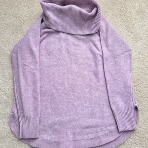 Anthropologie Lavender Rollneck Turtleneck Sweater